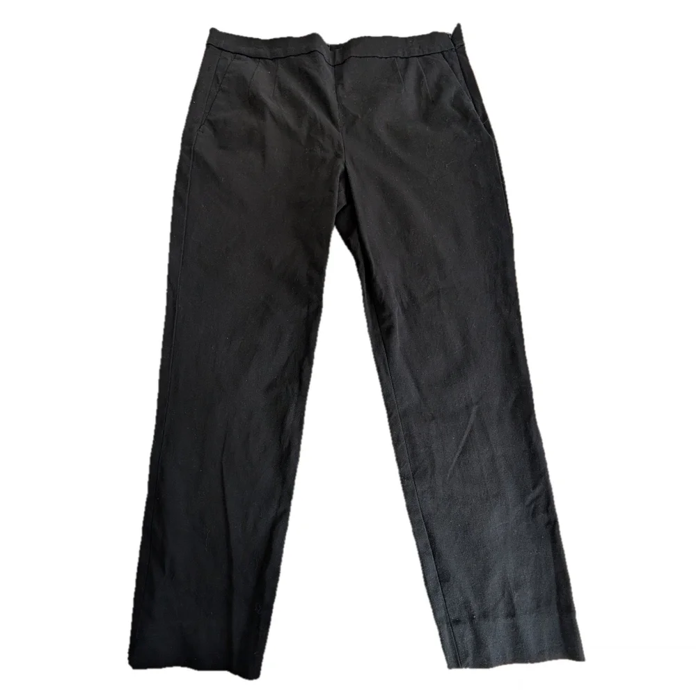 J. Crew Martie Ankle Pants, side zip, Navy, Size 8